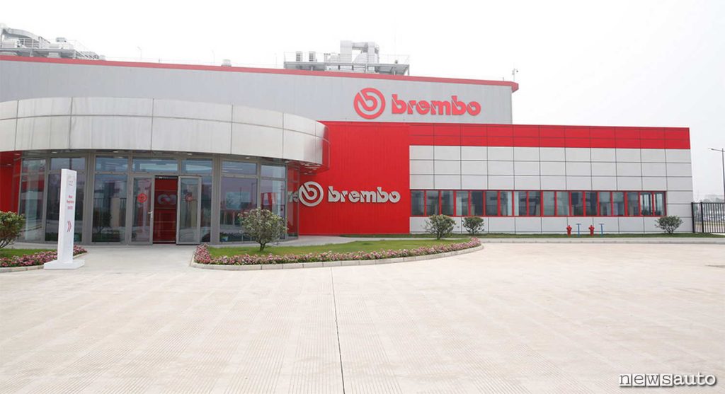 Lo stabilimento Brembo in Cina, a Nanchino, nella provincia di Jiangsu