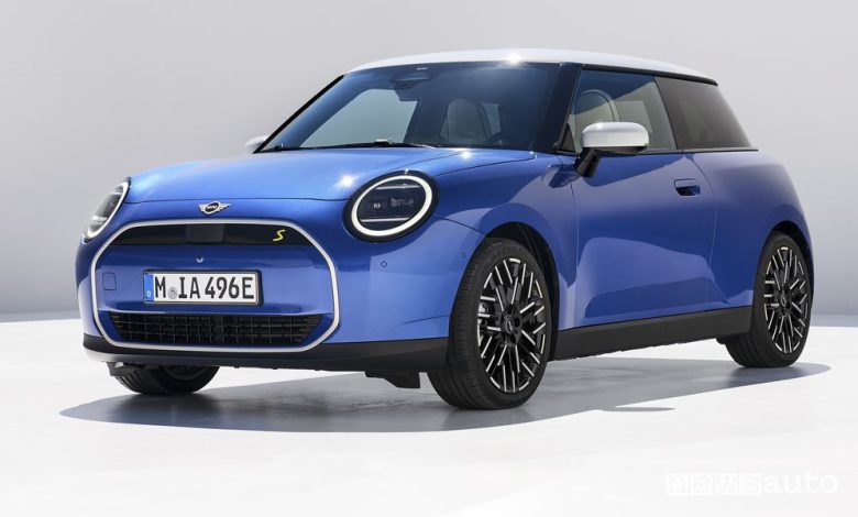 Nuova Mini Cooper SE anteriore 3/4