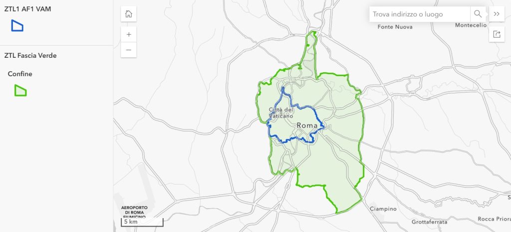 Attenzione alle multa anche sulla ZTL Fascia Verde a Roma (mappa)