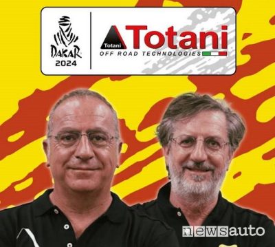 Tito and Silvio Totani at the start of the Dakar 2024