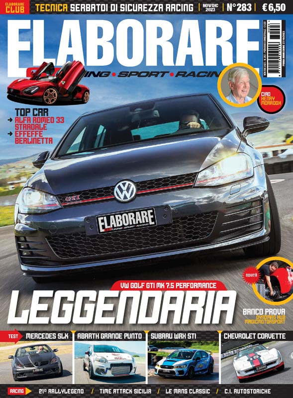 Elaborare magazine, numero 283 nov dicembre 2023 VW GOLF leggendaria