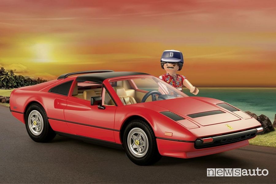 Ferrari 308 GTS Quattrovalvole di Magnum P.I. idea regalo Playmobil