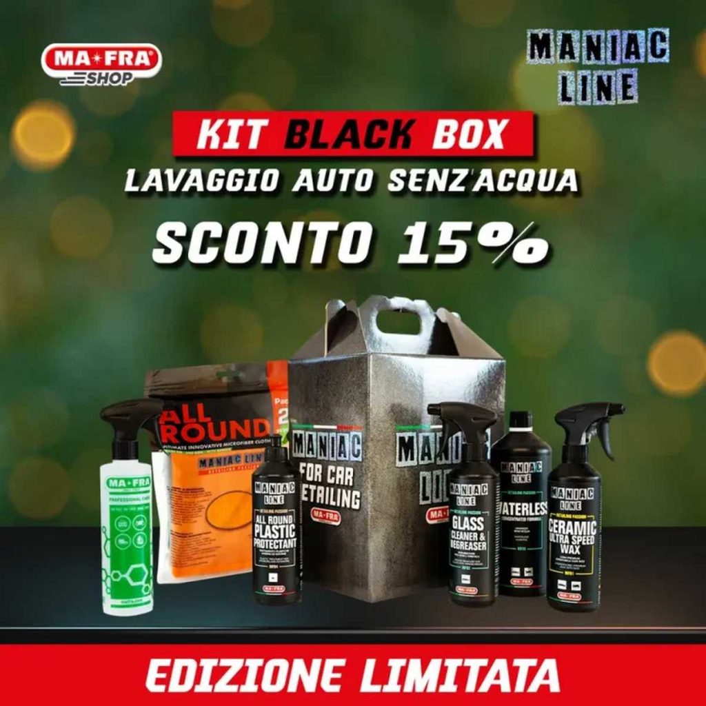 Black Box Lavaggio Auto Senz’Acqua Maniac Line