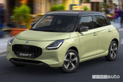 Nuova Suzuki Swift nella carrozzeria Cool Yellow Metallic