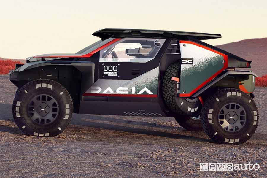 Dacia Sandrider proto Dakar 2025 laterale