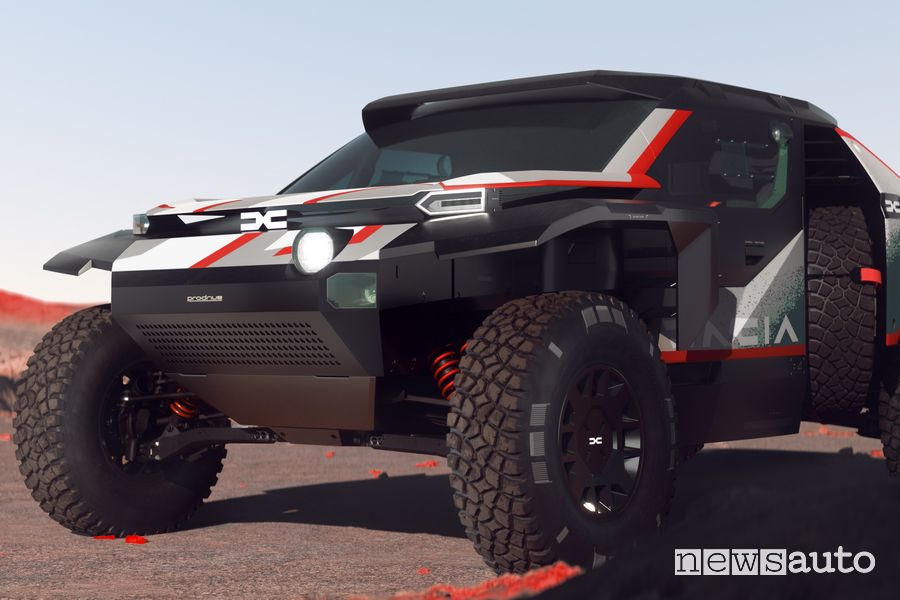 Dacia Sandrider proto Dakar 2025 frontale