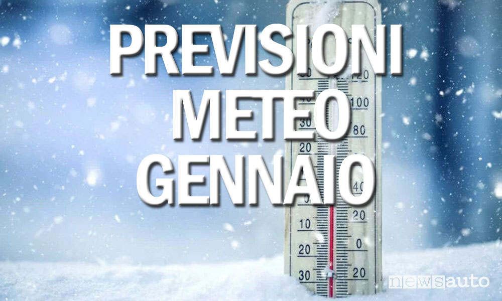 Previsioni meteo gennaio 2025