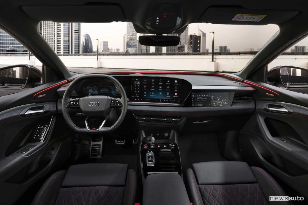 Audi SQ6 e-tron plancia abitacolo