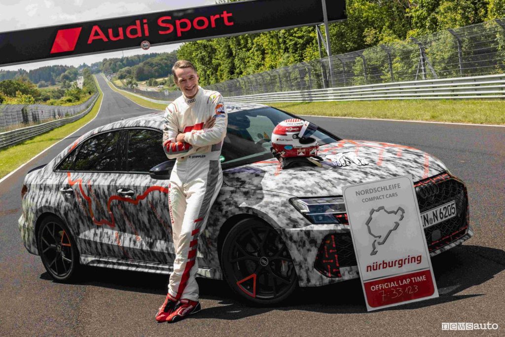 Audi RS 3 record at the Nürburgring