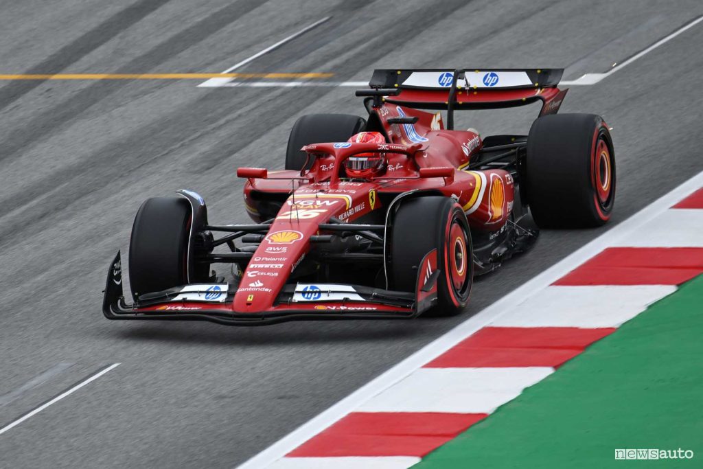 F1 gara Spagna 2024 Ferrari Charles Leclerc