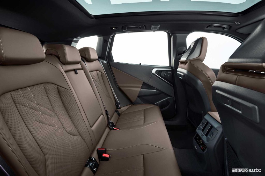 New BMW X3 M50 xDrive passenger compartment rear seats