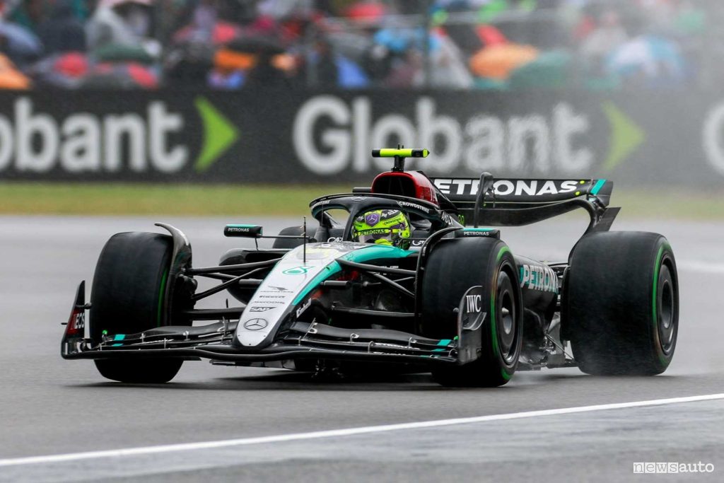 F1 gara Gran Bretagna 2024 Lewis Hamilton Mercedes