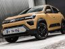 Nuova Dacia Spring Beige Safari anteriore 3/4