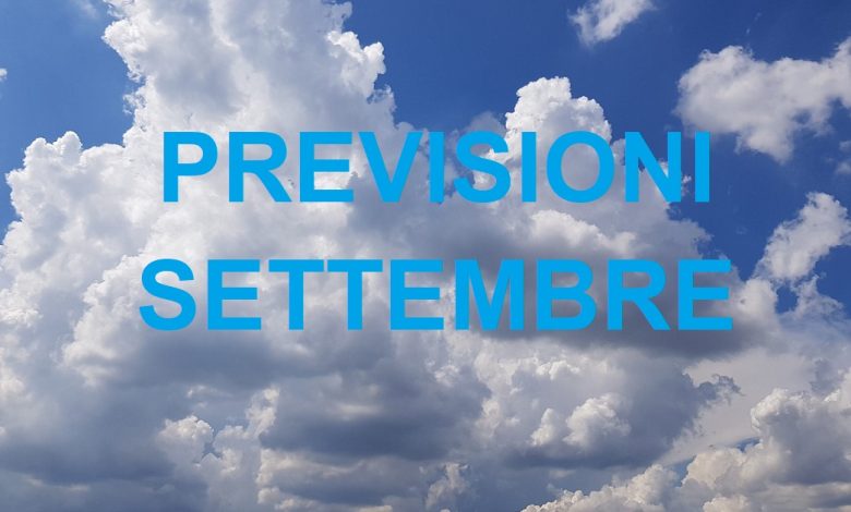 Previsioni meteo settembre 2024