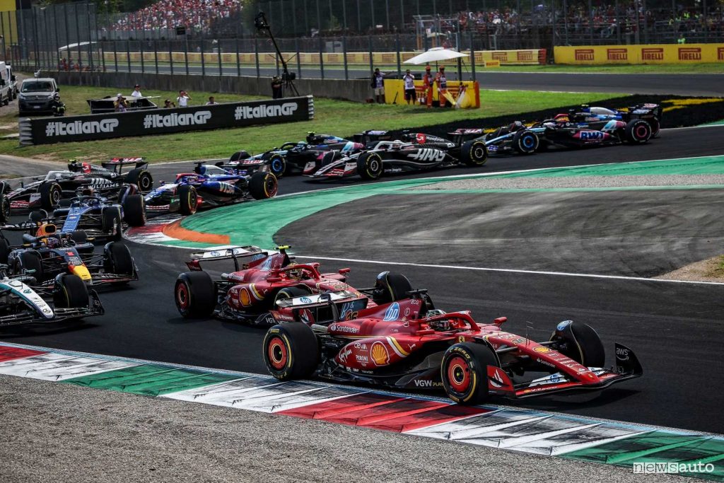 F1 gara Monza 2024 Gp d'Italia Prima Variante