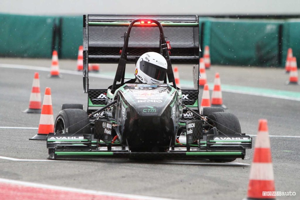 Formula SAE Italy 2024 single-seater on the track