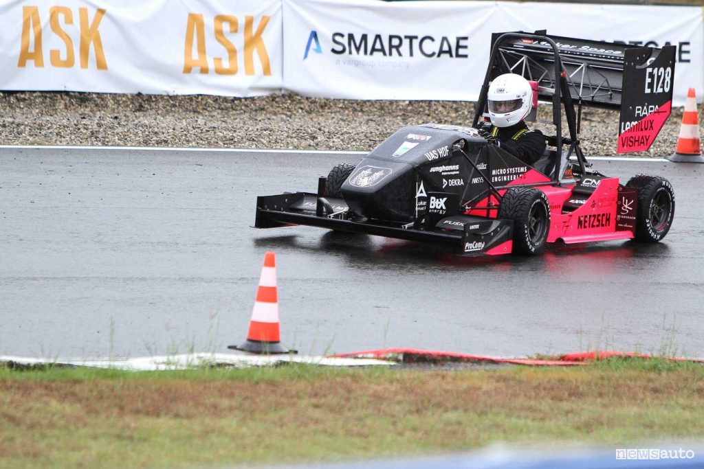 Formula SAE Italy 2024 single-seater on the track