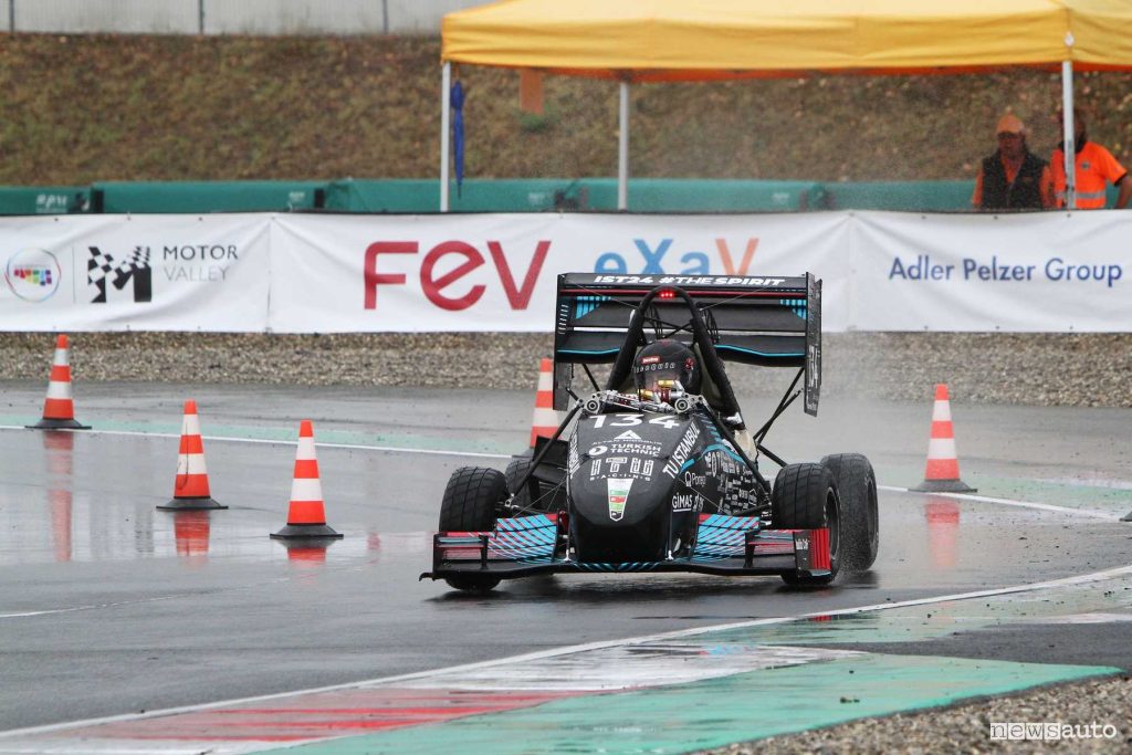 Formula SAE Italy 2024 single-seater on the track