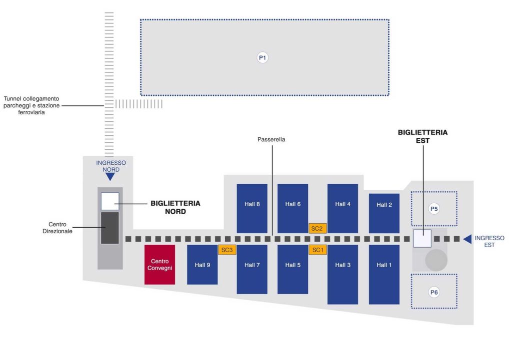 Mappa Fiera di Roma