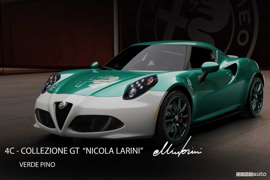 Alfa Romeo 4C collezione Nicola Larini Verde Pino