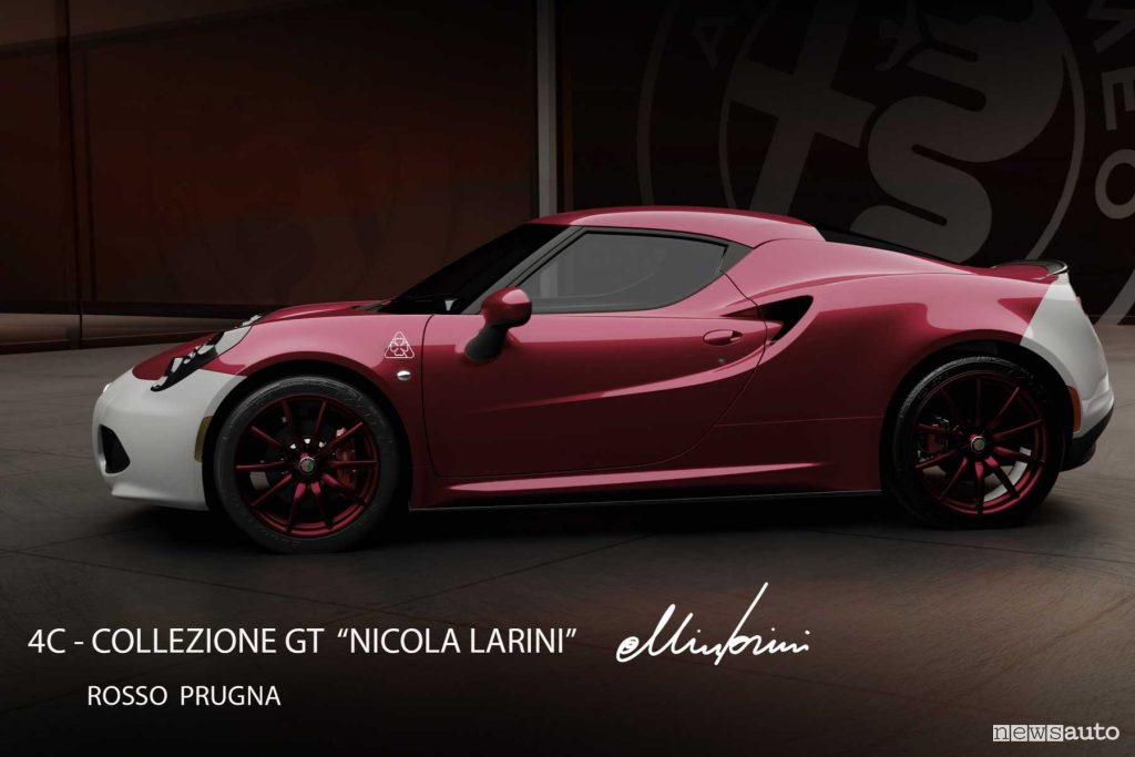 Alfa Romeo 4C collezione Nicola Larini Rosso Prugna