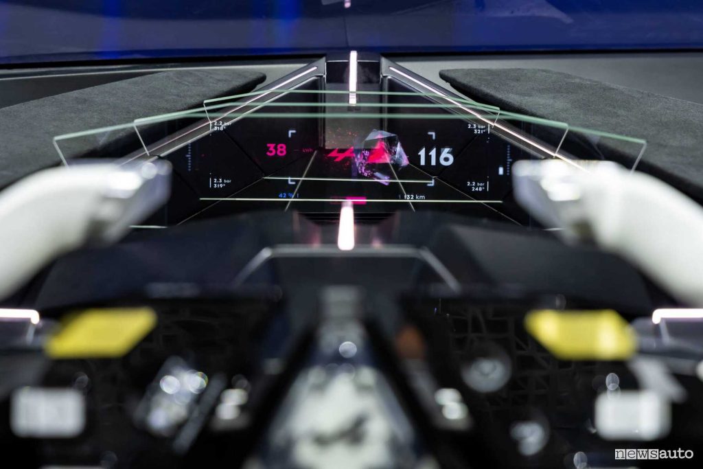 Alpine A390_β cockpit display