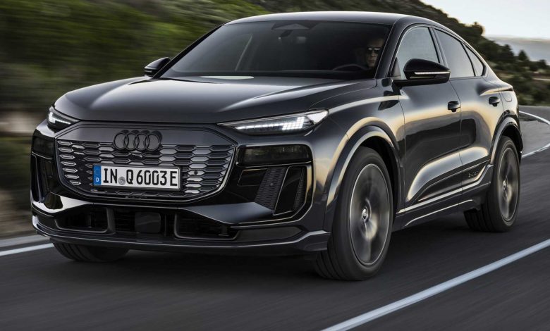 Audi Q6 Sportback e-tron su strada