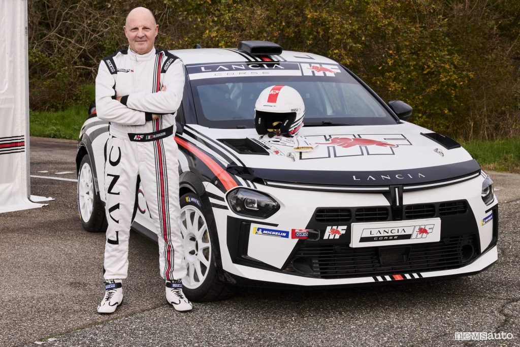 Miki Biasion con la Lancia Ypsilon Rally4 HF