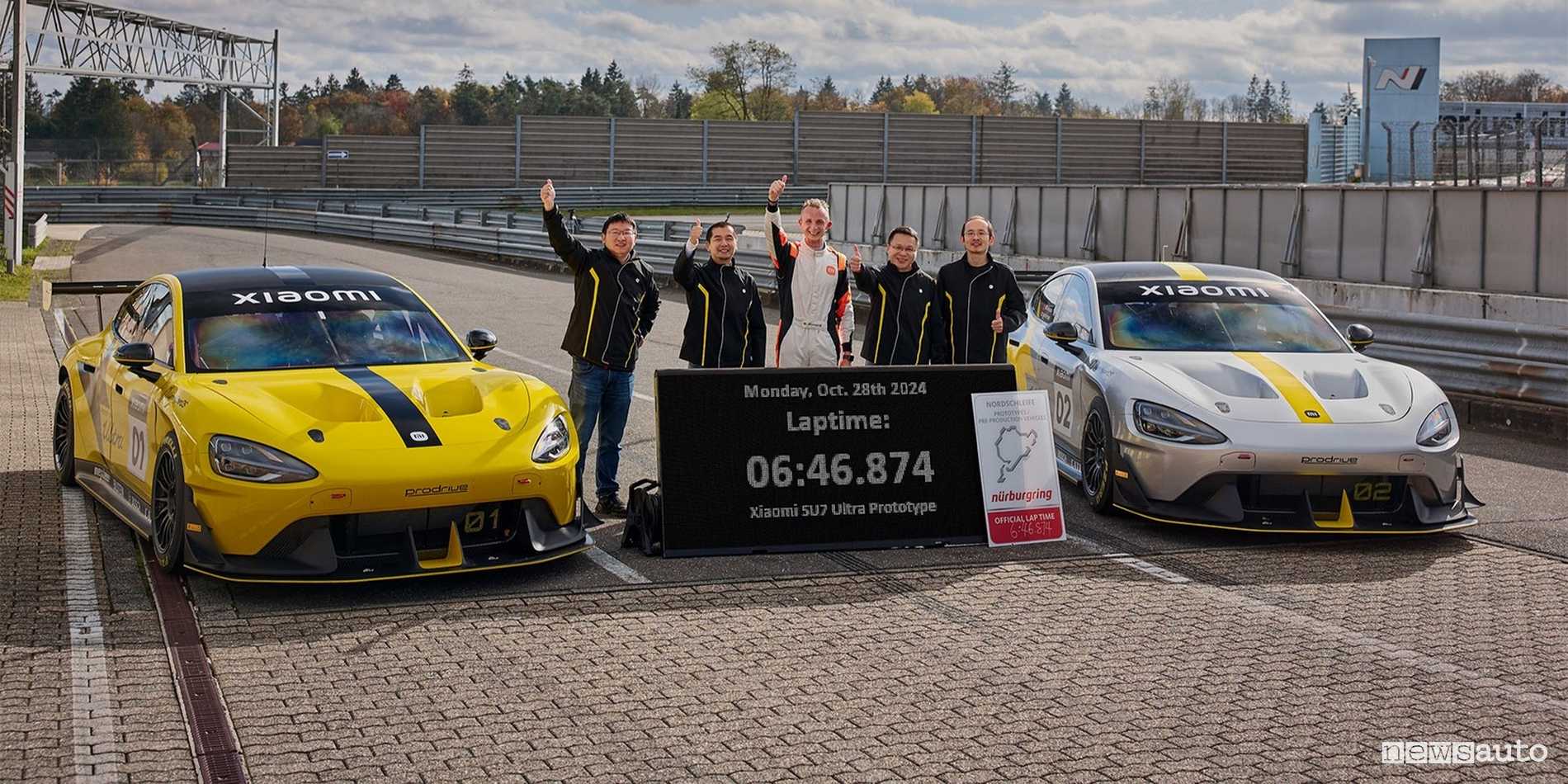 Xiaomi SU7 Ultra, velocissima al Nürburgring