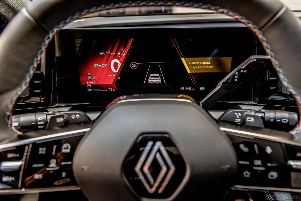 Renault Scenic E-Tech Esprit Alpine display quadro strumenti