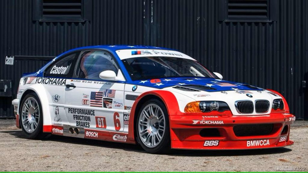 La BMW M3 E46 GTR che ha corso nella stagione 2001