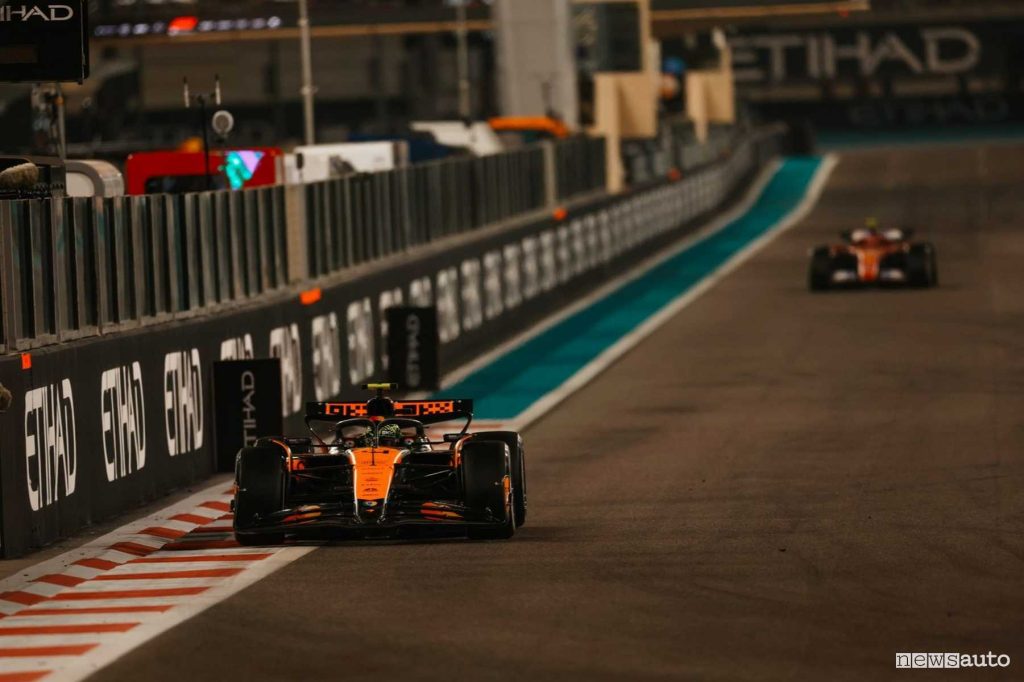 McLaren vittoria di Norris ad Abu Dhabi Campione del Mondo F1 Costruttori 2024