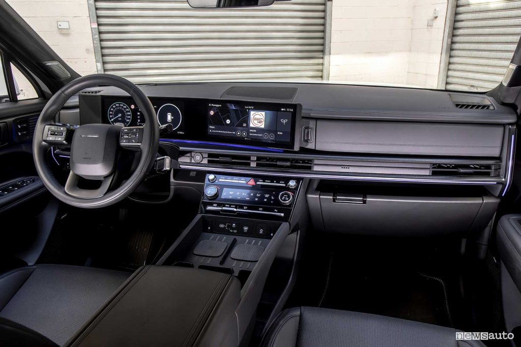Hyundai Santa Fe Hybrid plancia abitacolo