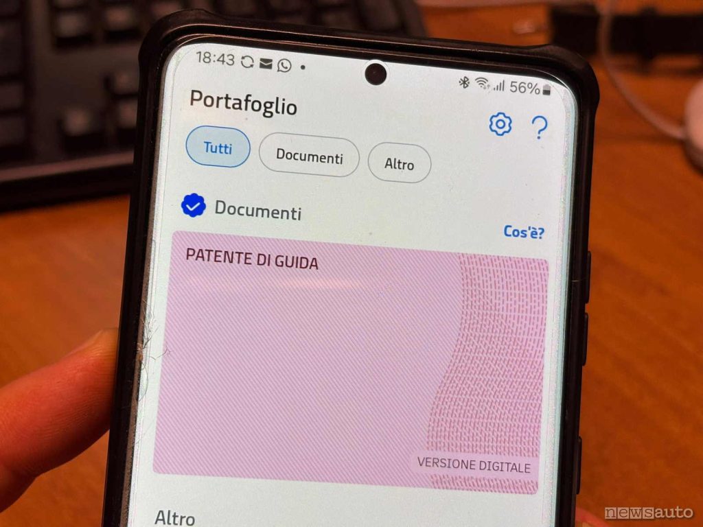 patente di guida digitale io