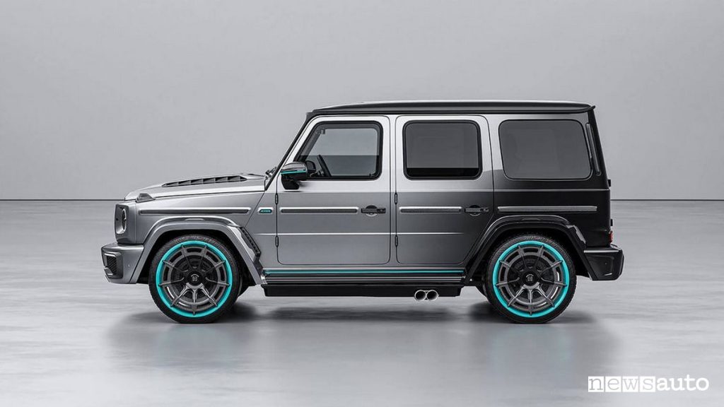 Mercedes Classe-G HOF "Sir Class" laterale Lewis Hamilton