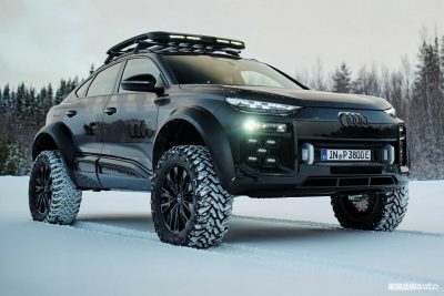 Audi Q6 e-tron offroad concept anteriore 3/4