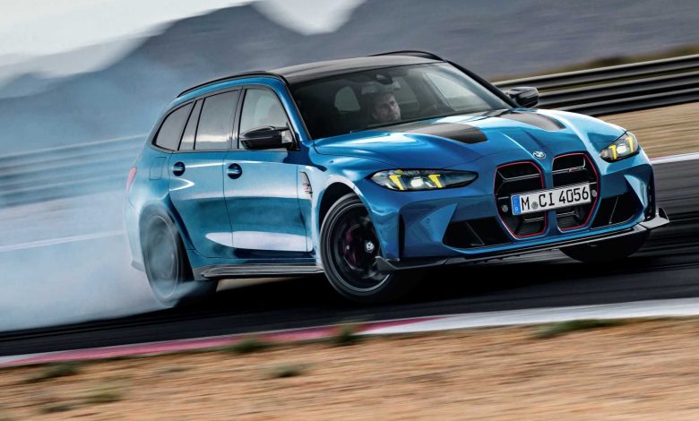 BMW M3 CS Touring derapata in pista