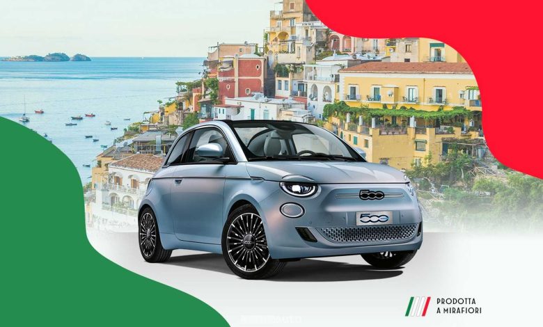 Locandina Elettrico Facile FIAT con la 500e 