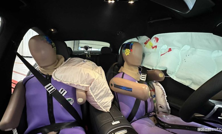 Nuovi crash test Euro NCAP saranno usati manichini per bambini, adulti e donne