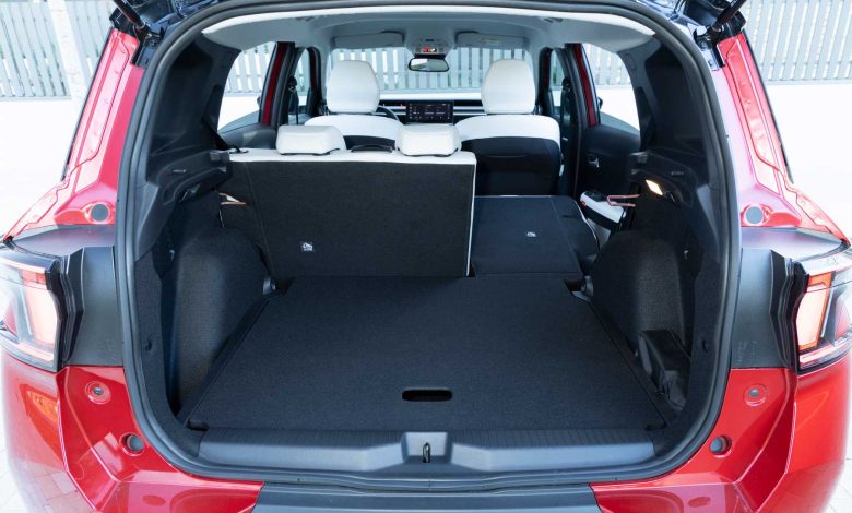 volume di carico della Citroën C3 Aircross N1 raggiunge i 1.600 litri