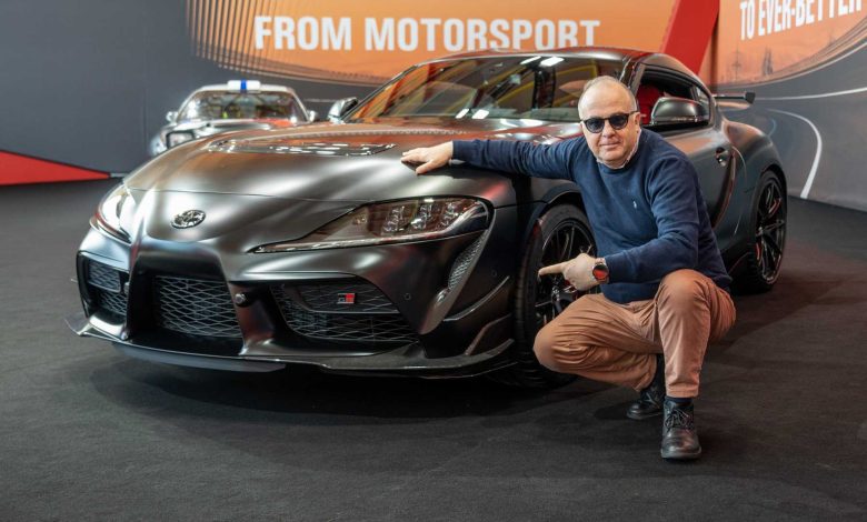 Giovanni Mancini con la Toyota GR Supra