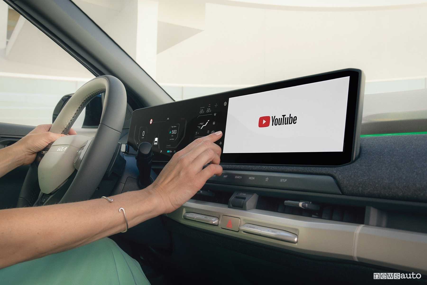 AI, l’intelligenza artificiale generativa, Youtube e Netflix con l’aggiornamento OTA su Kia