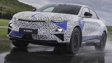 Alpine A390 test in pista del prototipo