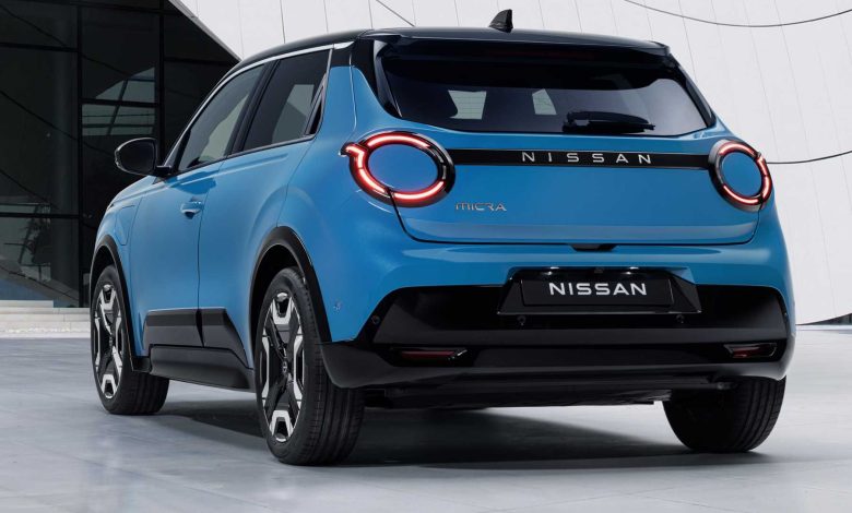 Nuova Nissan Micra EV posteriore 3/4