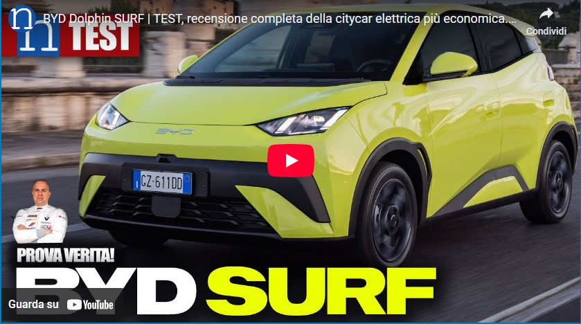Guarda il video con la prova della BYD SURF