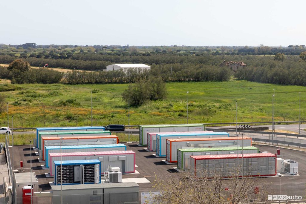 Accumulo di energia con batterie EV usate a Fiumicino, second life