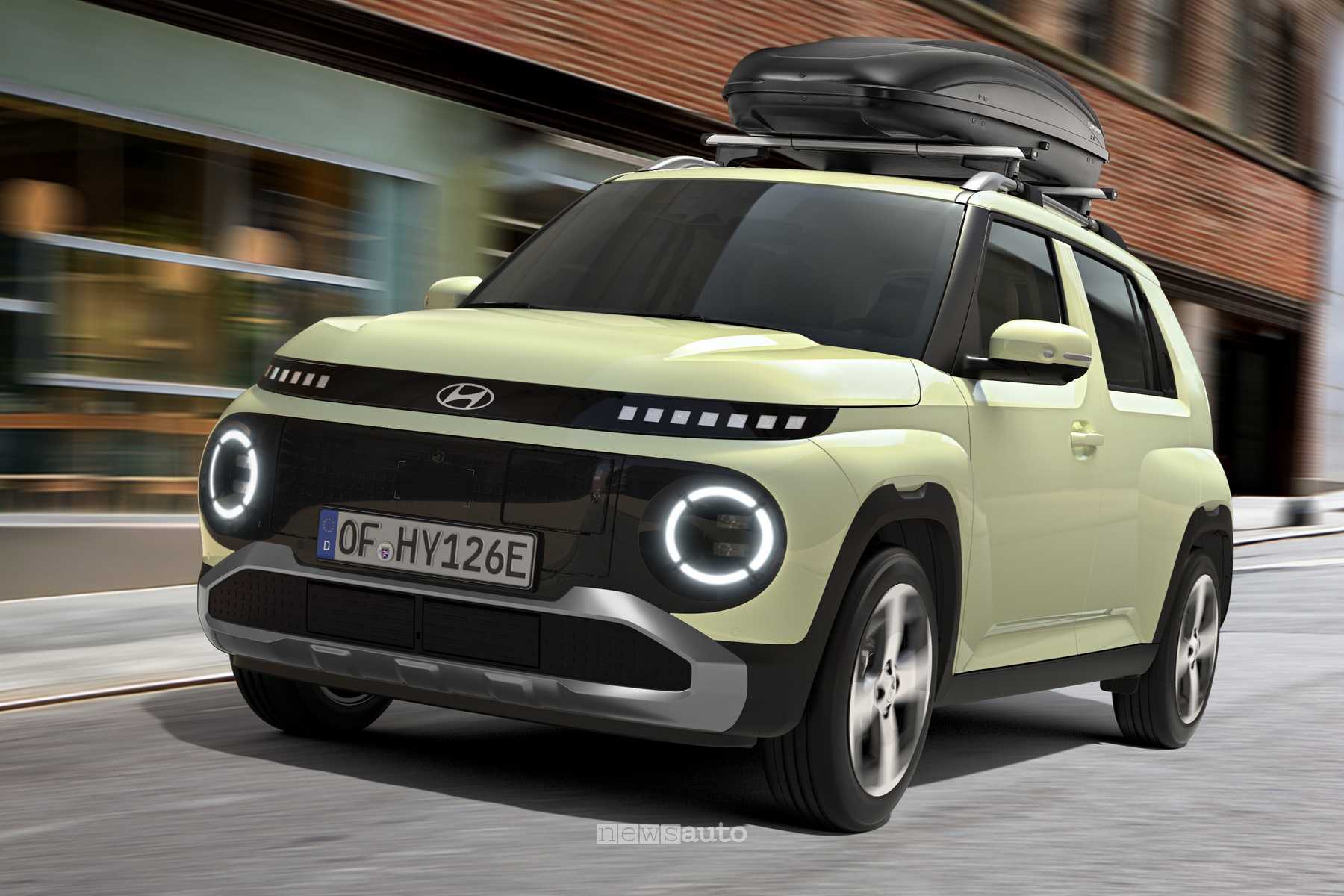Hyundai Inster, accessori originali per la nuova citycar elettrica
