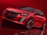 Peugeot E-208 GTi anteriore 3/4