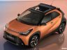 Nuova Toyota Aygo X anteriore 3/4 tetto apribile