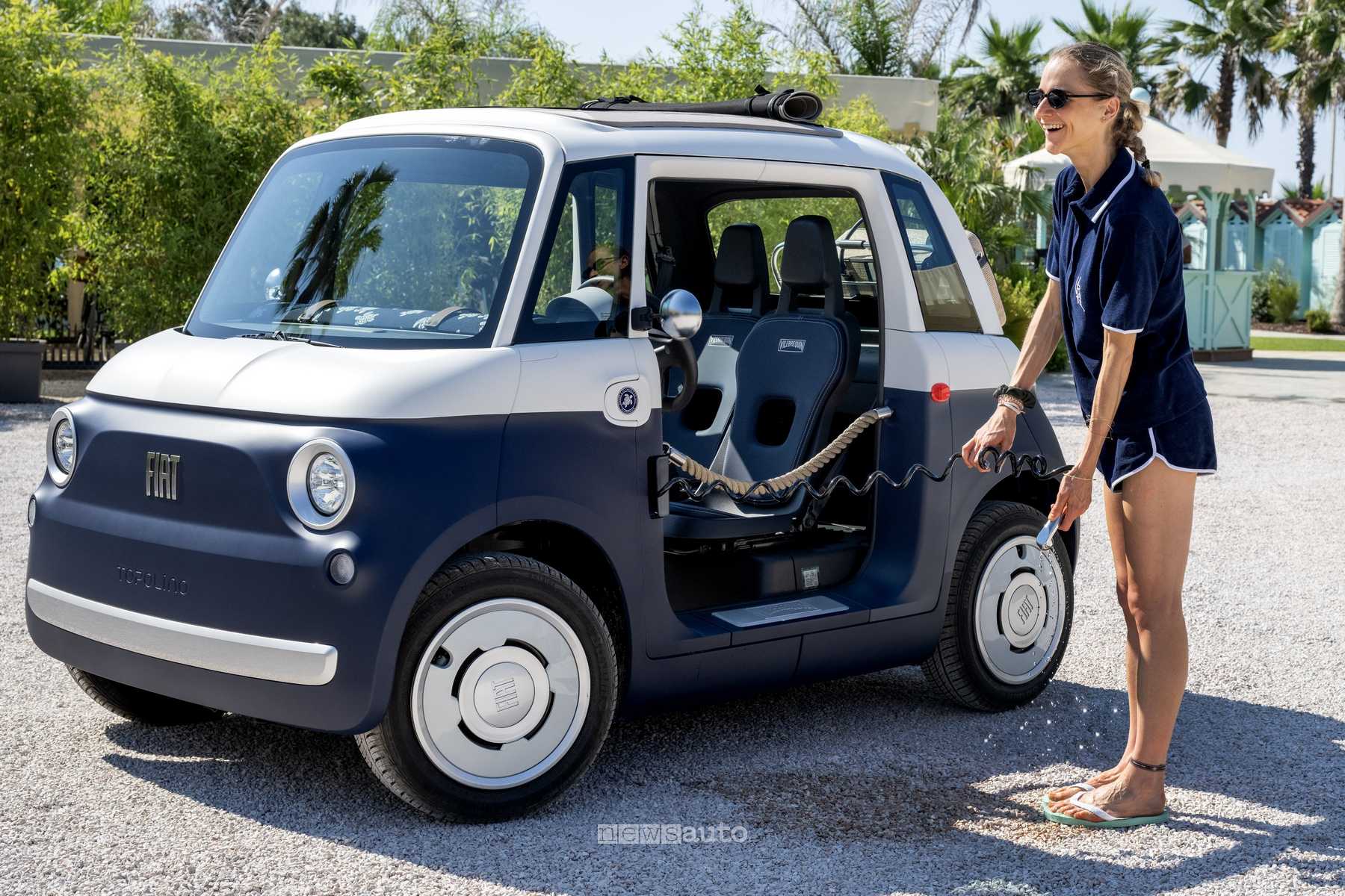Fiat Topolino Vilebrequin Collector’s Edition, la microcar elettrica per l’estate